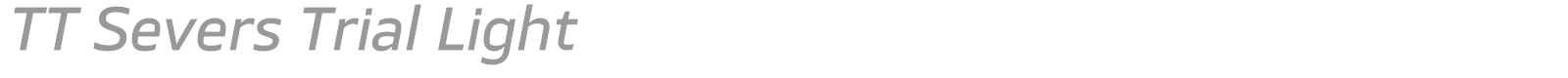 TT Severs font preview